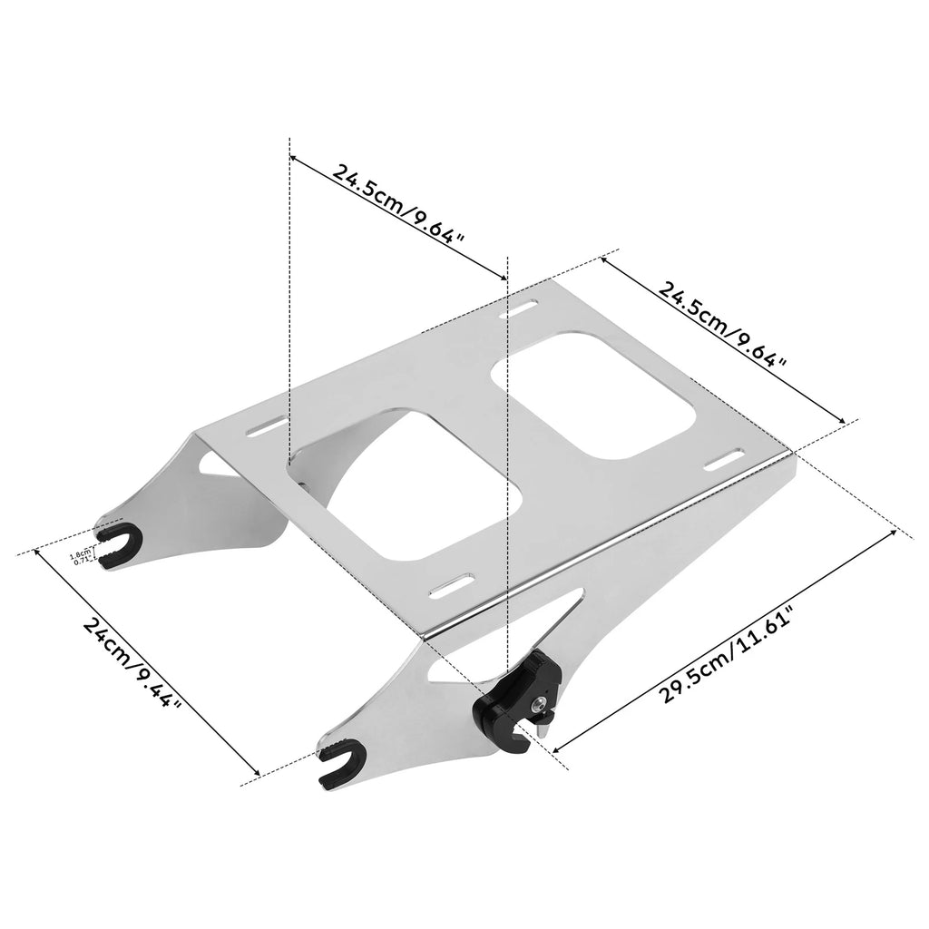 2X Luggage Rack for Harley Electra Glide (2014–Present) Chrome