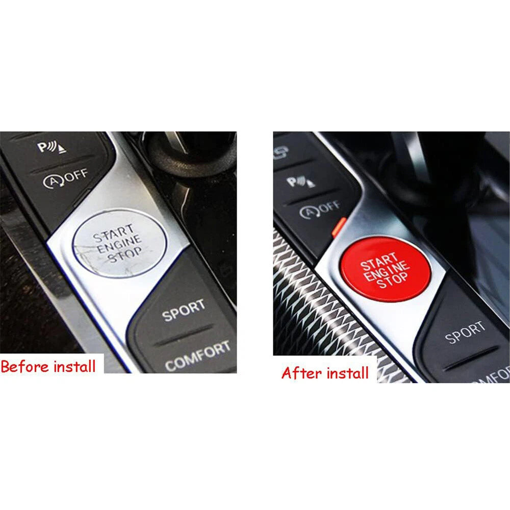 Start Stop Engine Button Switch Cover Red for BMW Z4 G29 X5 G05 X6 G06 X7