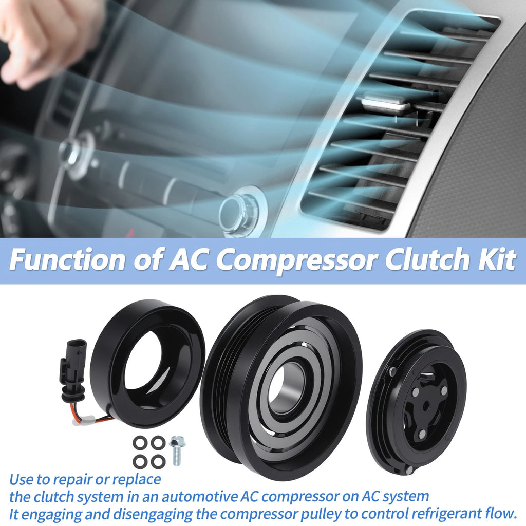 Air Conditioner AC Compressor Clutch Replacement for Chevrolet Equinox Terrain (2010–2019)