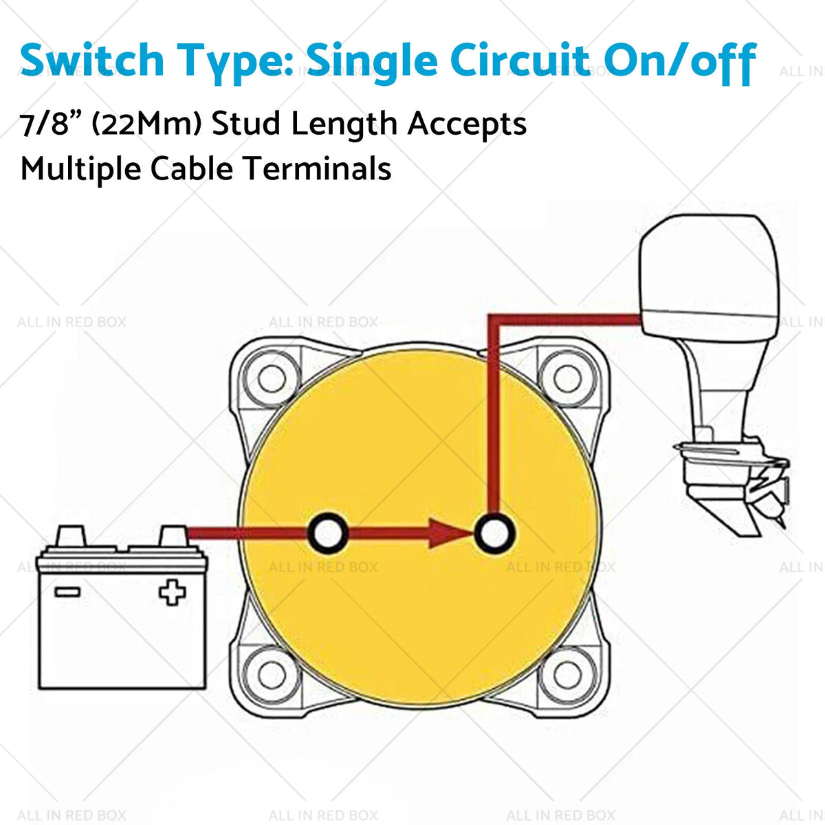 Master Switch for Blue Sea 6006 M-Series Battery (6006)