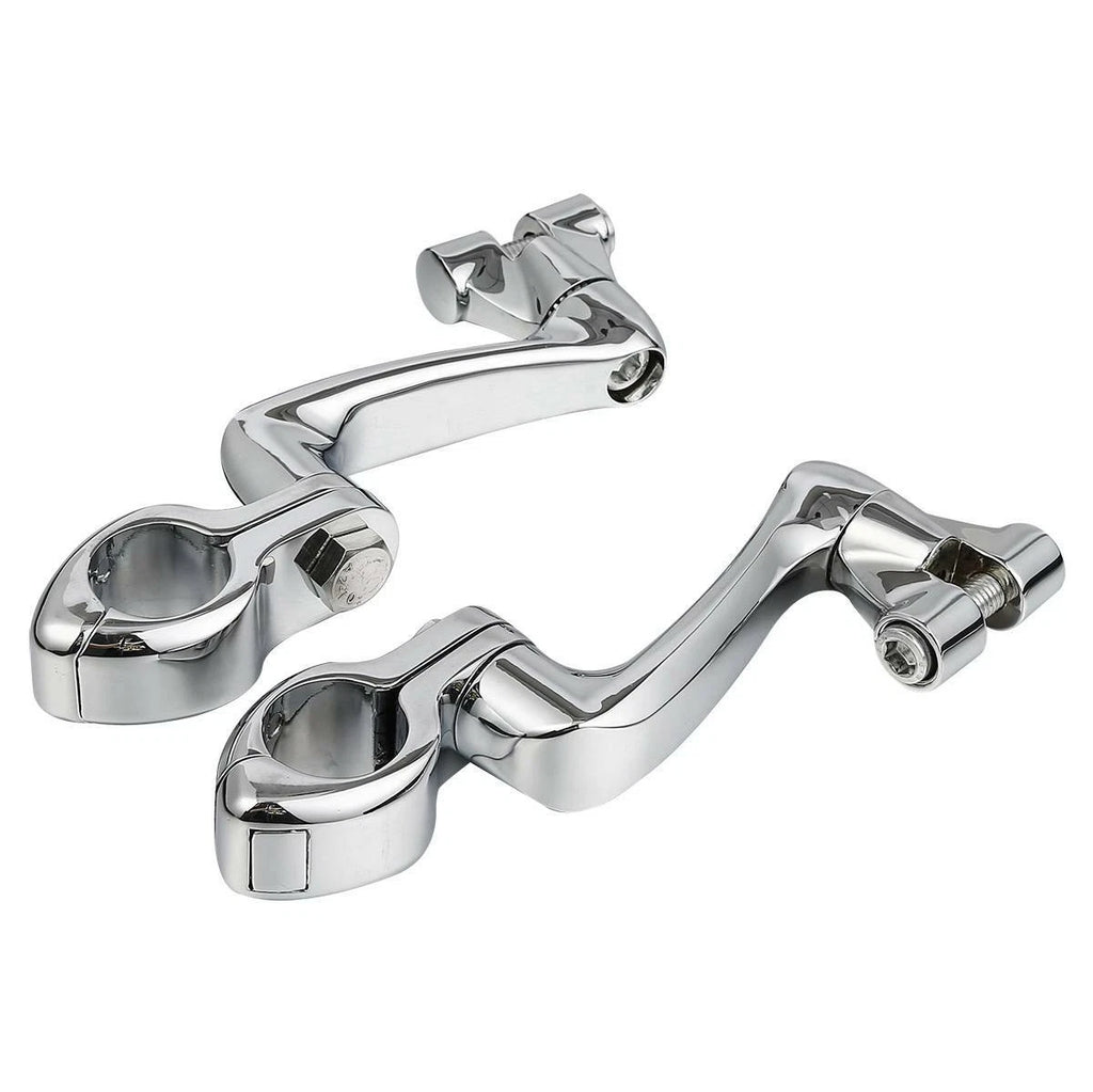 1 1/4" Adjustable Engine Guard Foot Peg Mount for Harley Touring