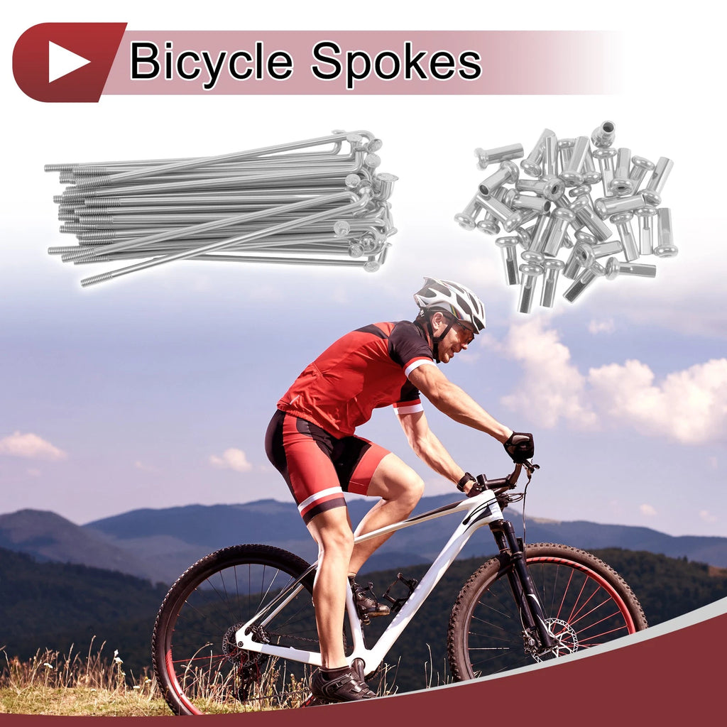 Bicycle Spoke Set 72 mm Galvanized Steel for 14G (No. 45) (36 pcs)