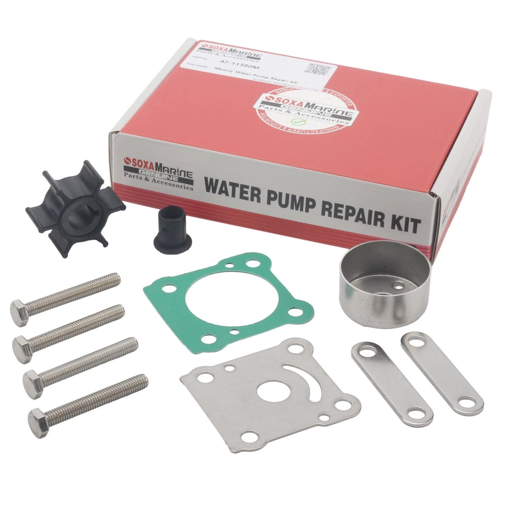 Water Pump Impeller Kit for Mercury Mariner 6-8 HP (6C, 6D, 8C) (47-11657M)