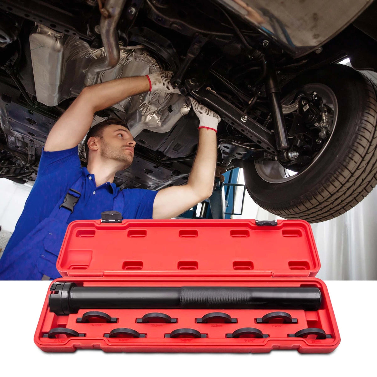 Inner Tie Rods Removal Installer Tool Kit 1-3/16" for Universal Use