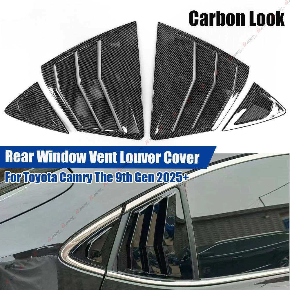 Carbon Look Rear Window Vent Louver Cover for Toyota Camry (2025+)