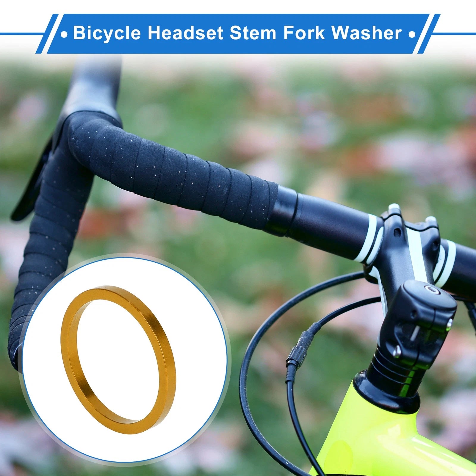 Headset Spacer 3mm for 1-1/8 in Stem Fork Washer for Gold Bike Frames (1-Pack)