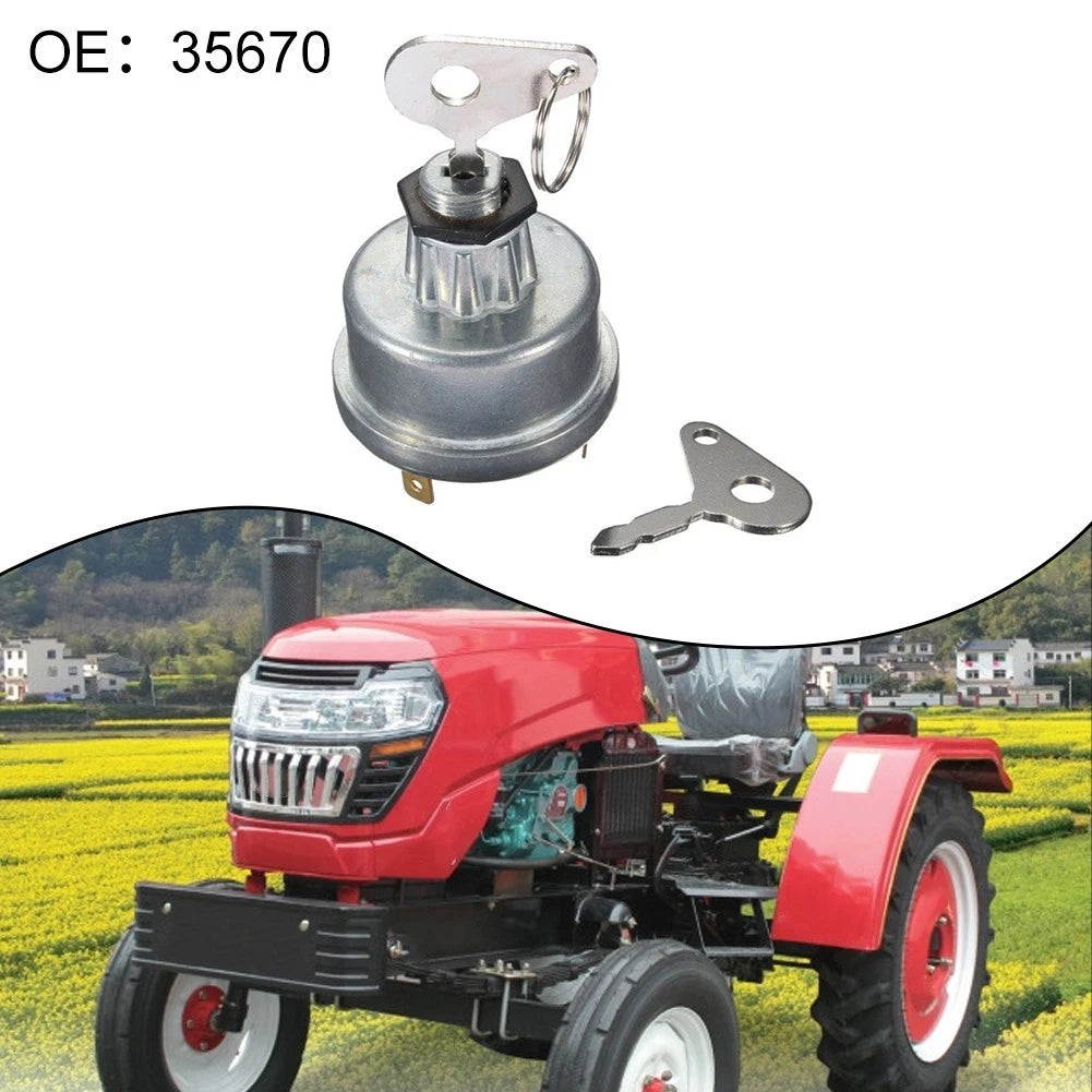 Ignition Switch for Tractor (OEM 35670) with Dual Keys