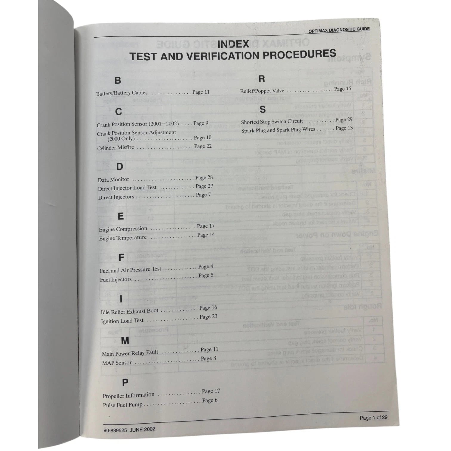 Diagnostic Guide for Mercury OptiMax 90-889525 (2000–Present)