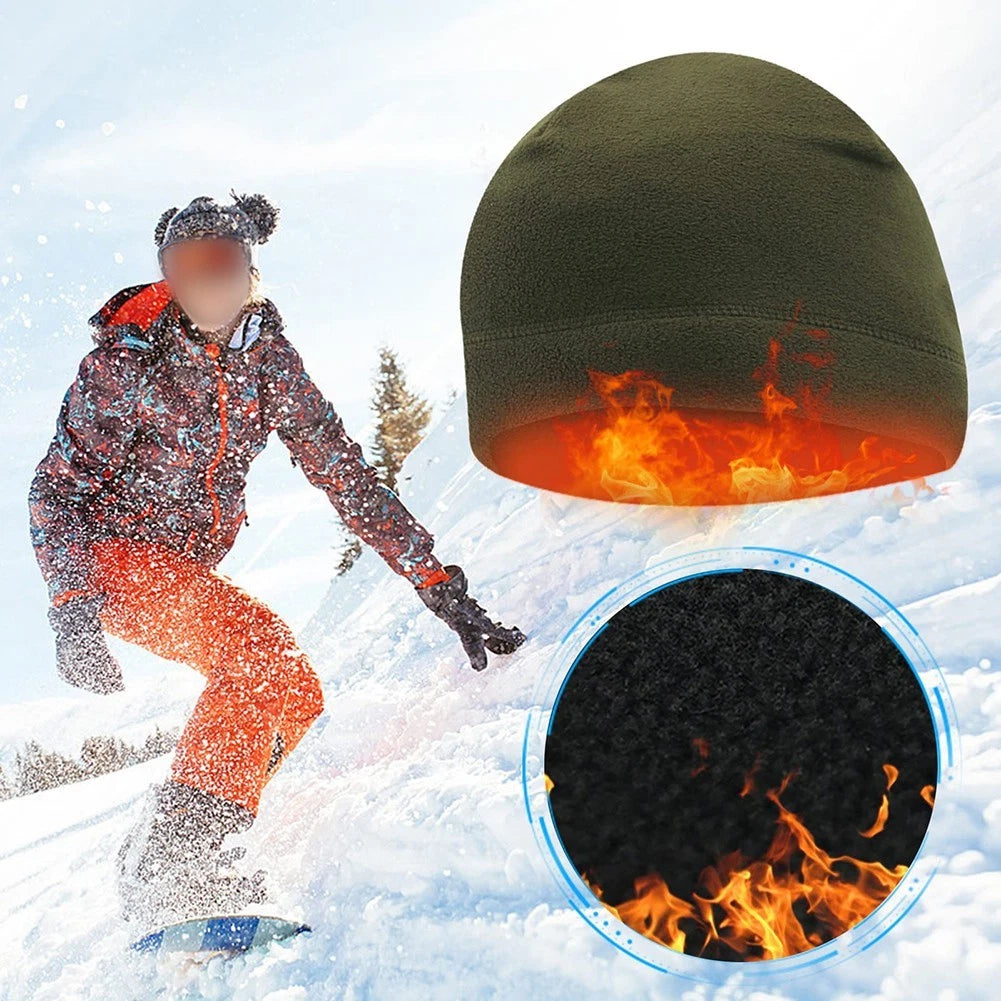 Fleece Windproof Hat for Boys Girls Adults (Solid Color)