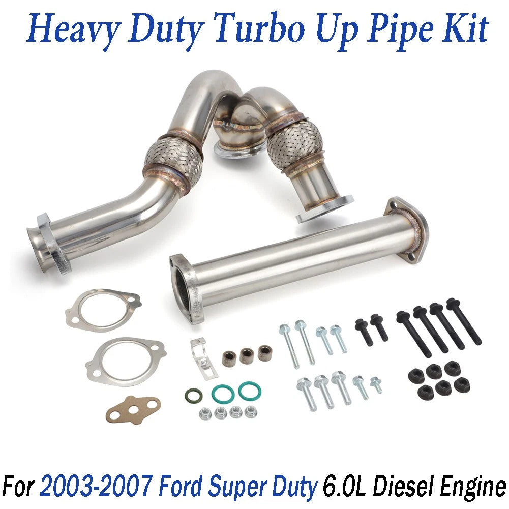 Turbo Up Pipe Kit for Ford Super Duty 6.0L (2003–2007) HD Bellowed Replacement