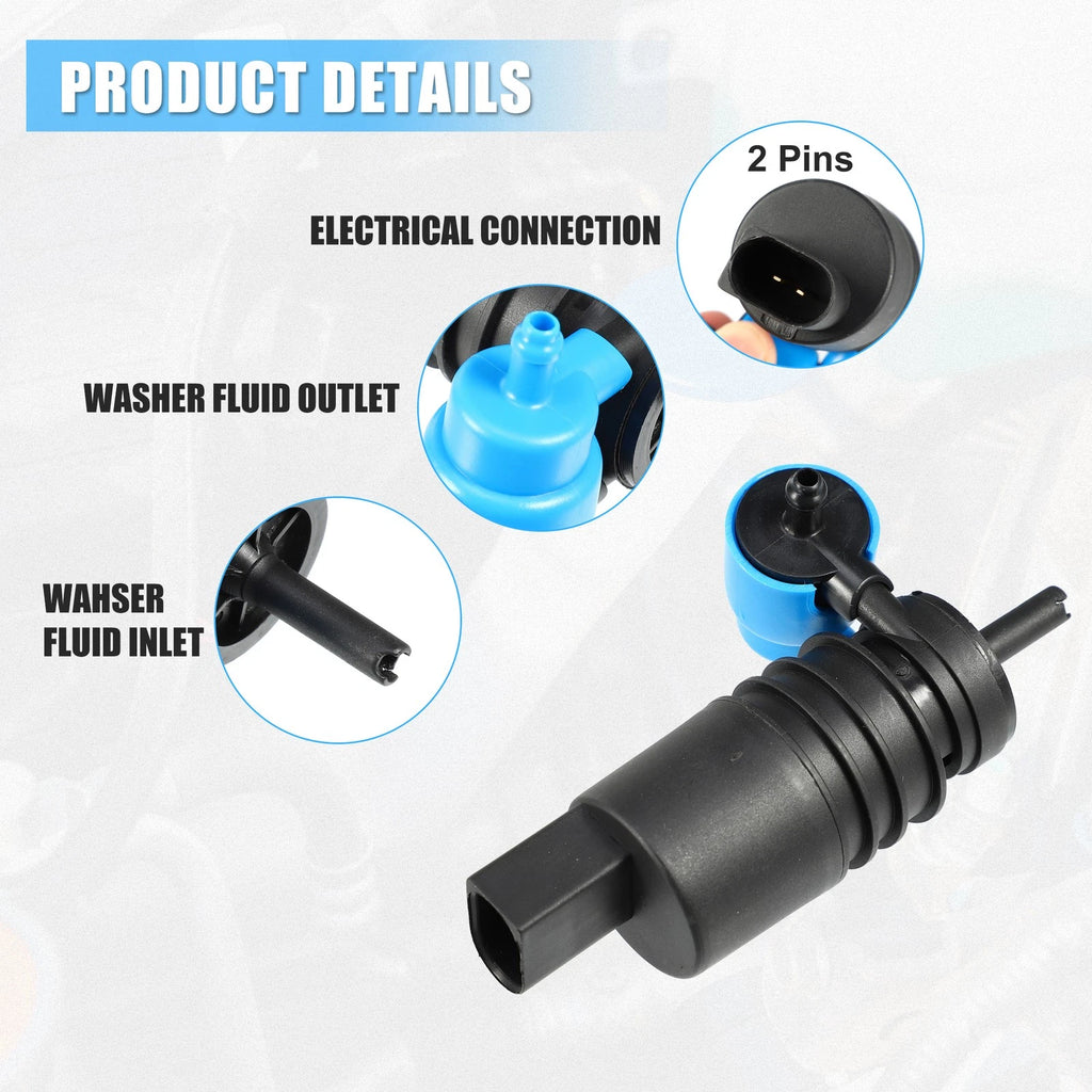 Windshield Washer Motor Pump for Volkswagen Passat (1990–1991)