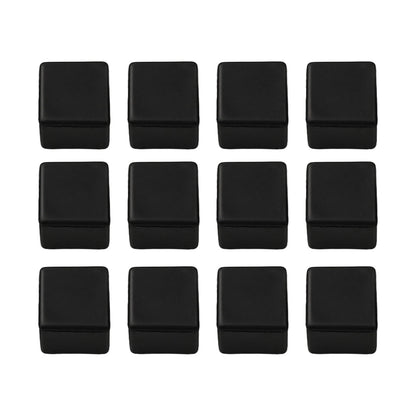 12X Chair Leg Cap Protector Pads - Square PVC Feet Protectors