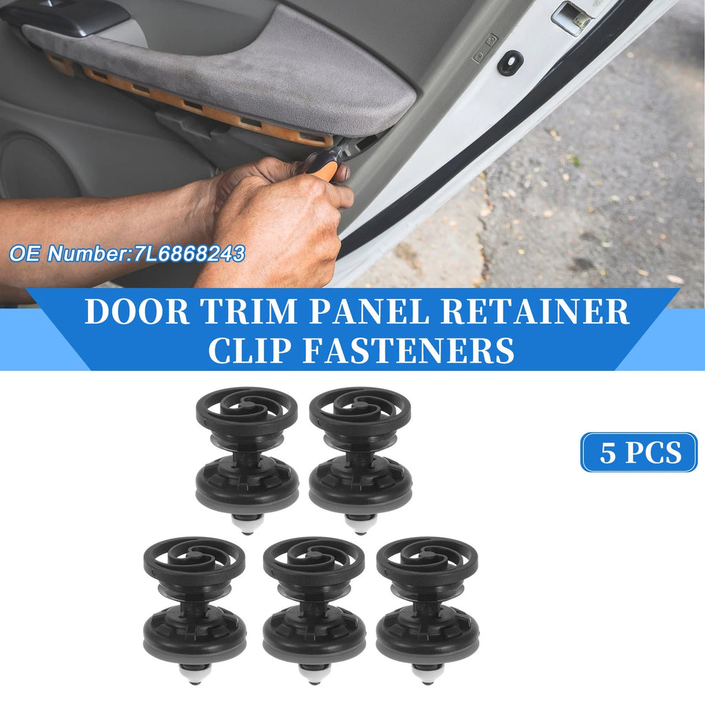 Door Panel Trim Retainer Clips 5 Pcs Replacement for Audi A5 Quattro (2008–2023)