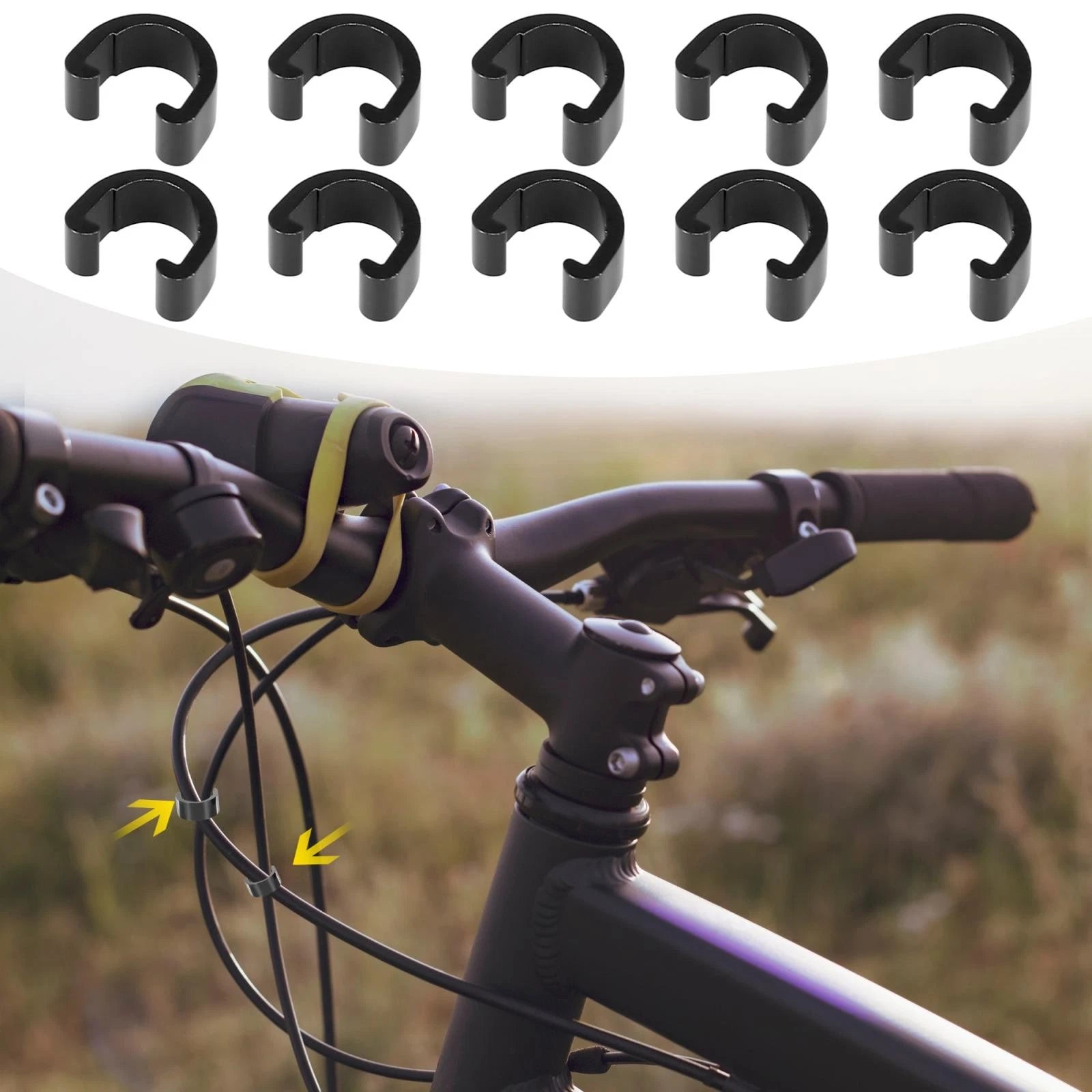 Bicycle Brake Cable Clip C Style Clamp for Mountain Bike (Universal)