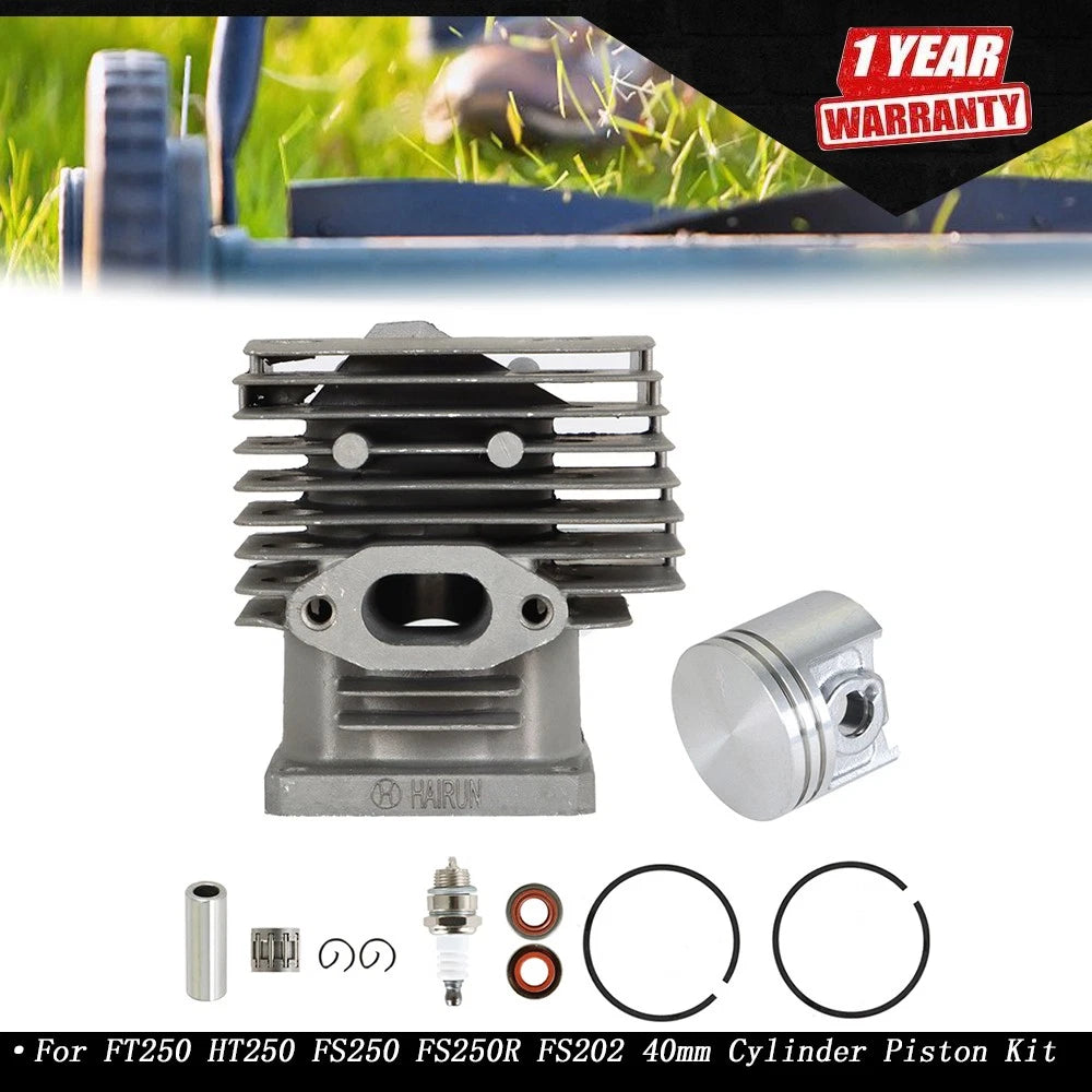 40mm Cylinder Piston Kit for Stihl FT250 HT250 FS250 FS250R FS202 (4134 020 1214)