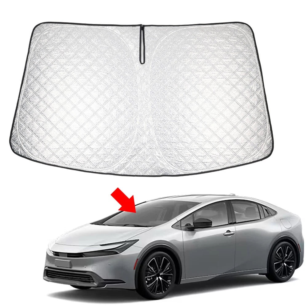 Folding Car Windshield Sun Shade for Toyota Prius (2023–2025)