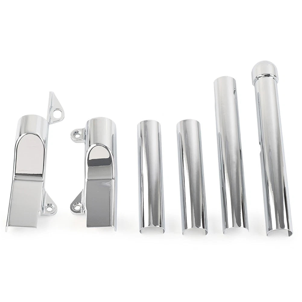 Chrome Rear Swingarm Tube Covers for Harley Davidson Softail (2000–2007)