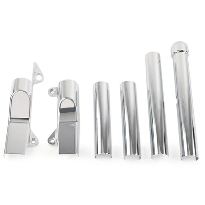 Chrome Rear Swingarm Tube Covers for Harley Davidson Softail (2000–2007)
