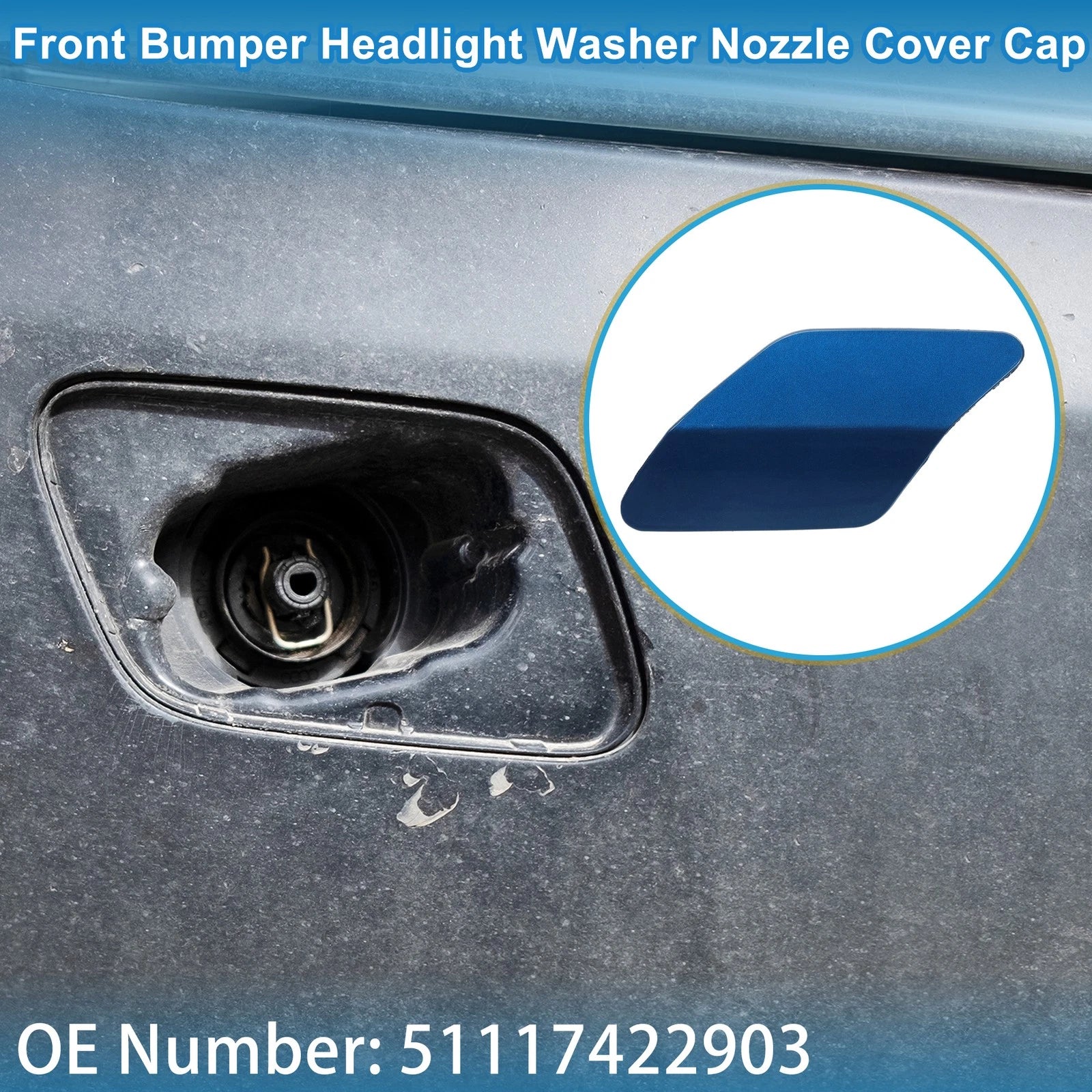 Windshield Washer Nozzle Cover Left for BMW X6 (2015–2019)