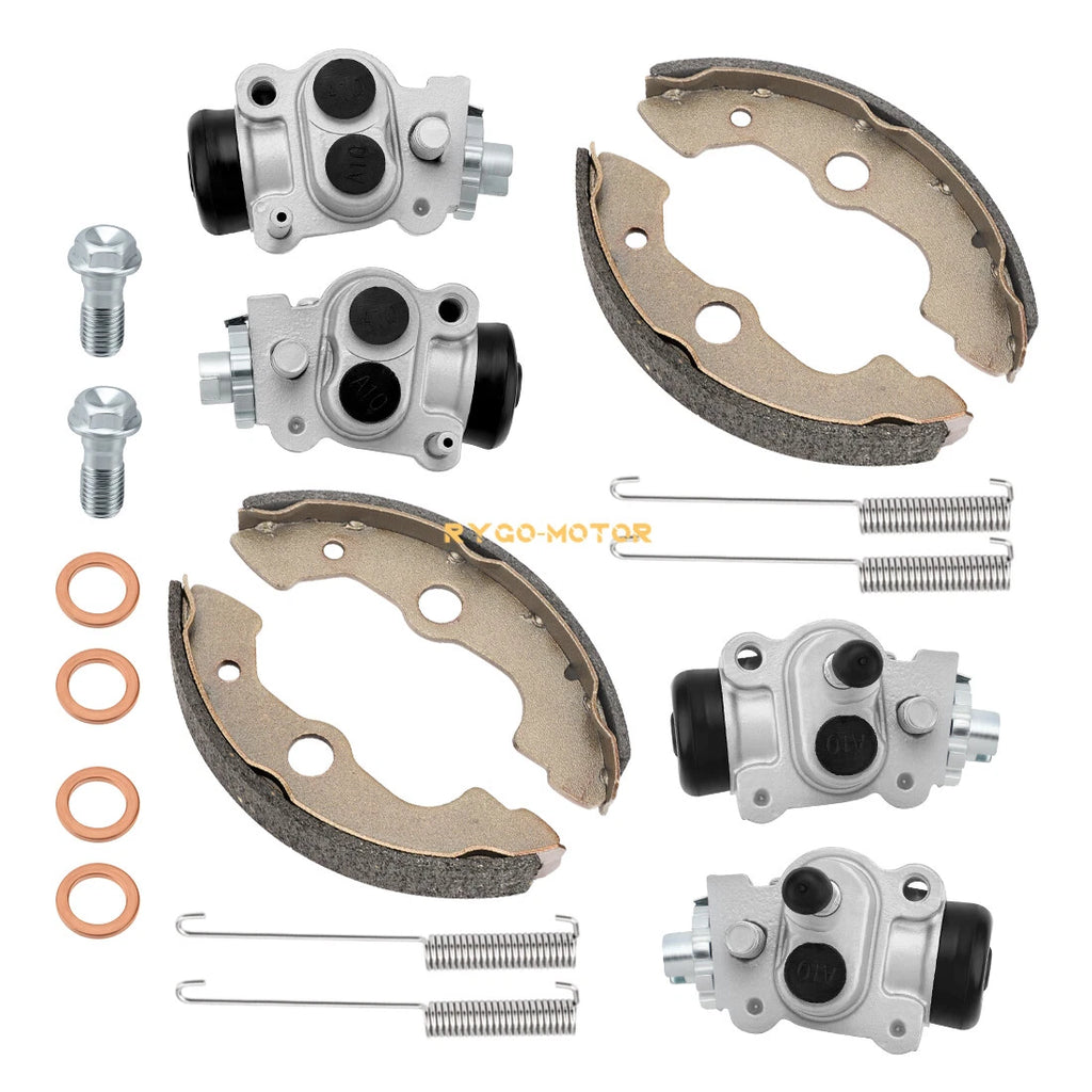 Front Brake Wheel Cylinders W/Shoes for Honda Rancher 350 TRX350TM/TE (2000–2003)