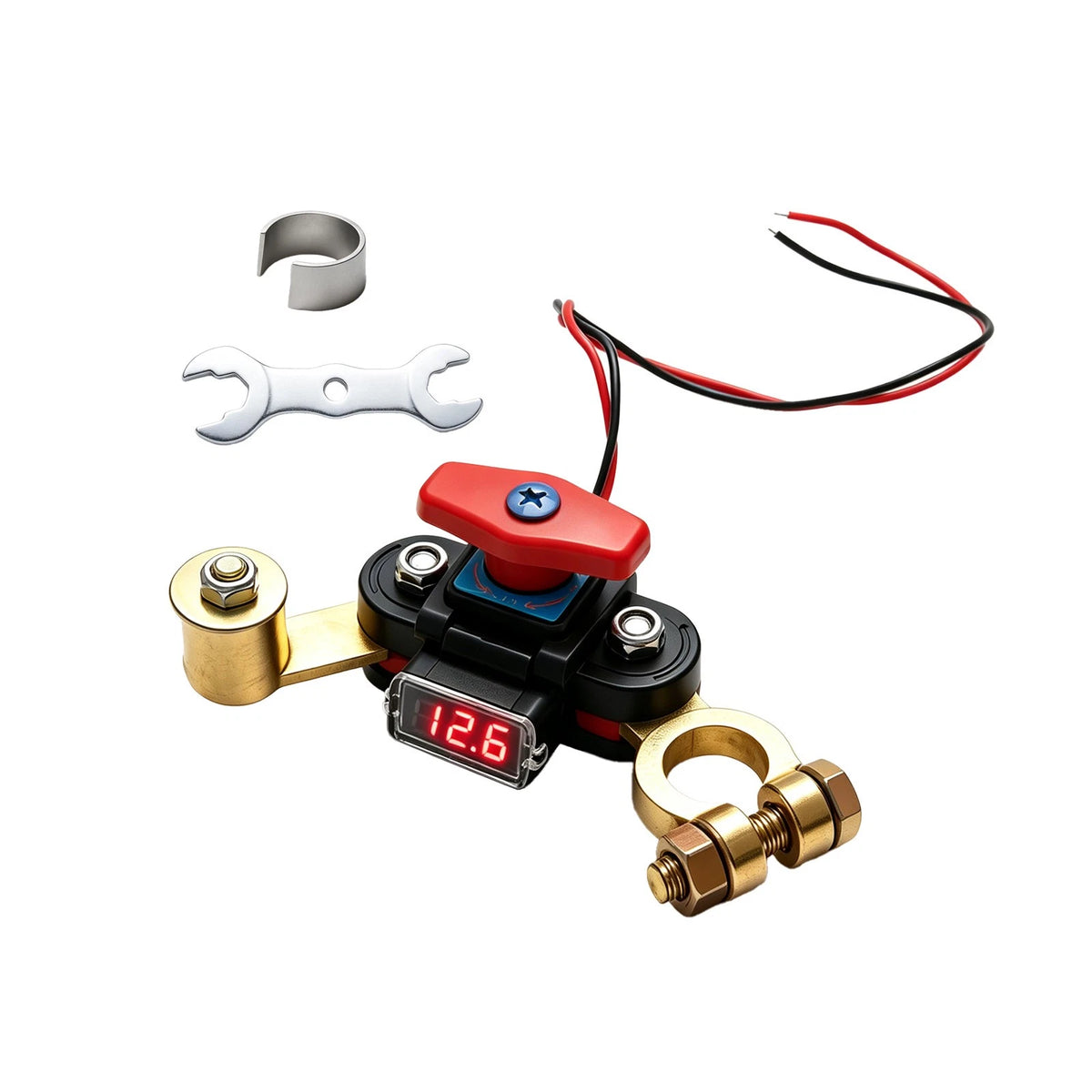 Battery Disconnect Switch for Universal Vehicles (12V/24V) with LED Display
