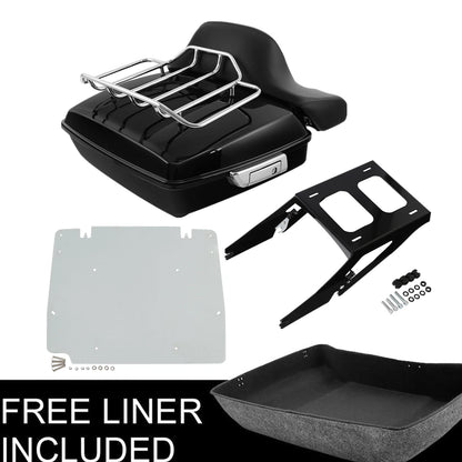 Chopped Trunk Pad Mount Rack Plate for Harley Sport Glide FLSB (2018–2026)