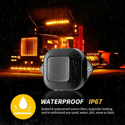 2X 12V 24V LED Caution Strobe Light for Truck Car SUV