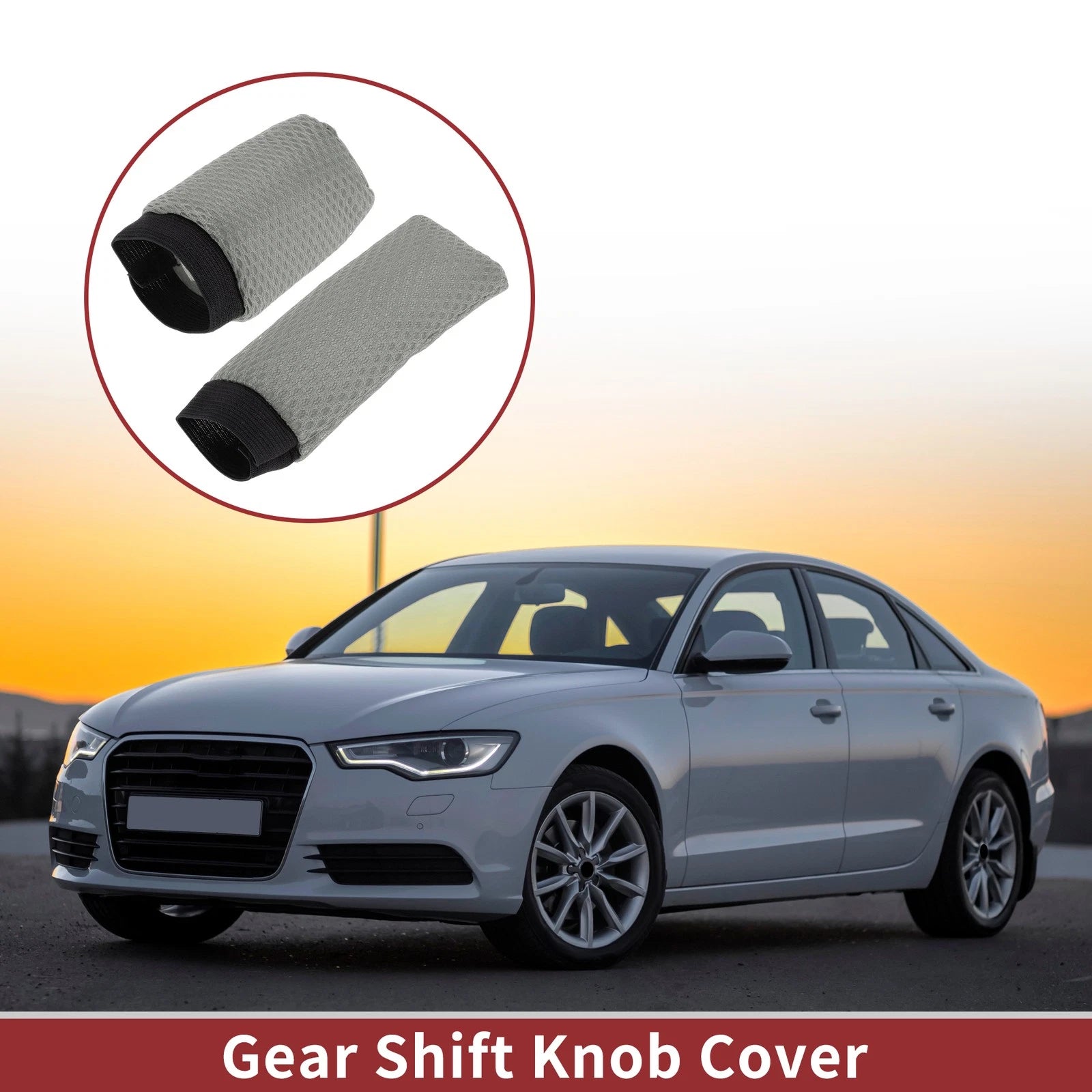 Gear Knob Protector Cover for Car (Gray)