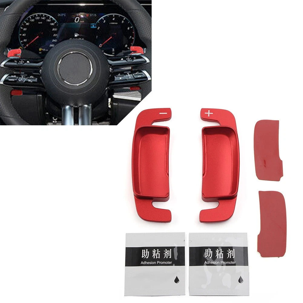 Steering Wheel Shift Paddle Extension for Mercedes Benz C-Class E-Class (2022+) Red