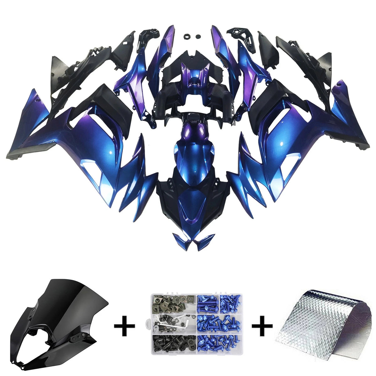 Injection Fairing Kit Bodywork ABS for Kawasaki ER-6F Ninja650 (2020–2026) #120