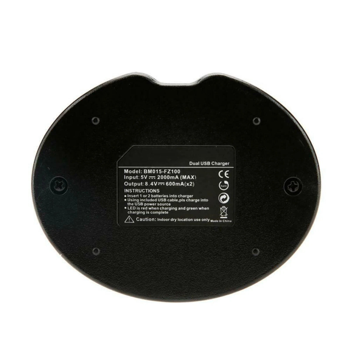 Dual Slot Micro USB Battery Charger for Sony ILCE-9 A7M3 (2017–2020)