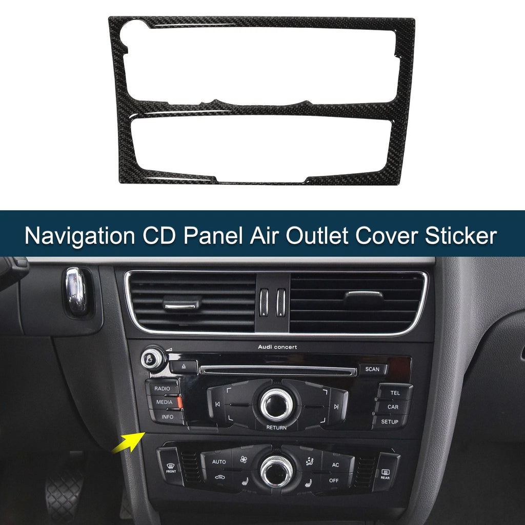 Navigation CD Panel Air Outlet Cover Trim for Audi A4 B8 A5 S5 (2009–2016)