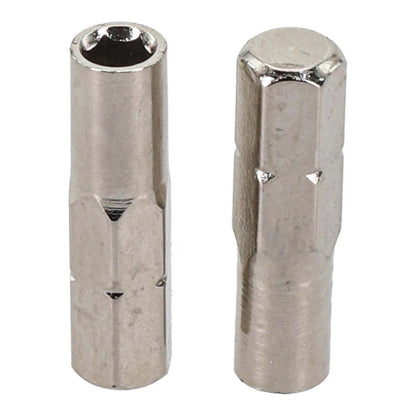 2X 6.35mm Insert Bit Adapter to 4mm Hex Shank for Electric Screwdriver