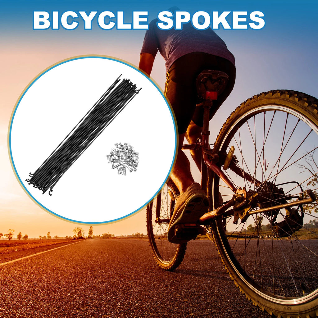 Bicycle Spokes 14G 260mm Steel Replacement for Mountain Bike (36 Pack)