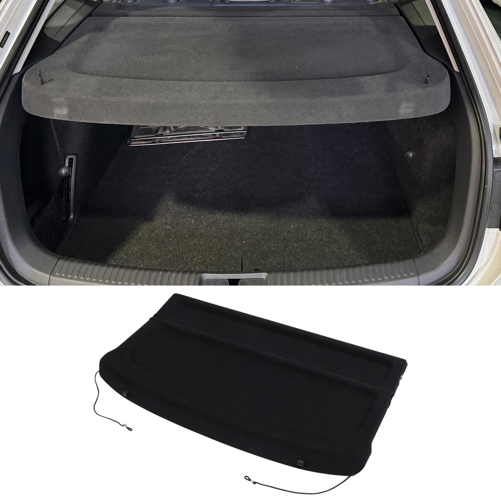 Parcel Shelf Boot Load Cover for Volkswagen Taos (2022–2024) Cargo Board Black