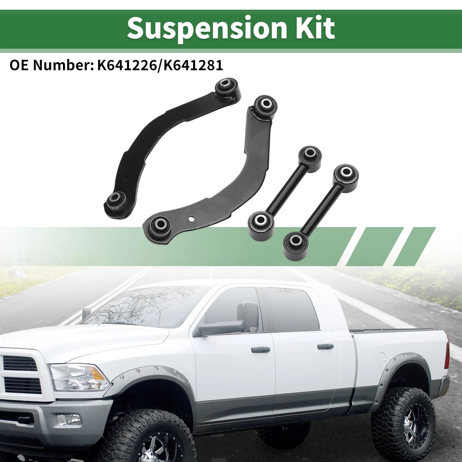 Rear Upper Control Arm Lateral Link Kit 4Pc for Jeep Compass (2007–2015)