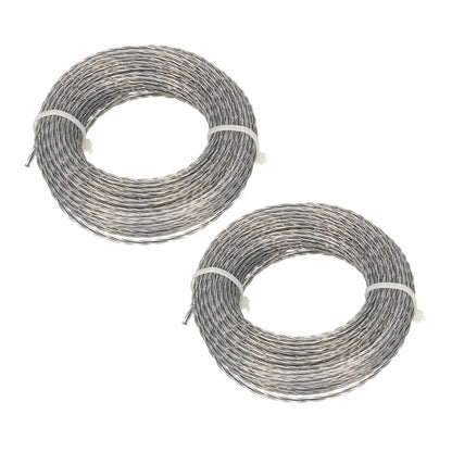 2 Rolls 10 Meter Core Reinforced Nylon Trimmer Line for Lawn Mowers