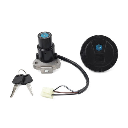 Ignition Switch Fuel Cap Lock Key Set for Kawasaki KLR650 (2008–2018)