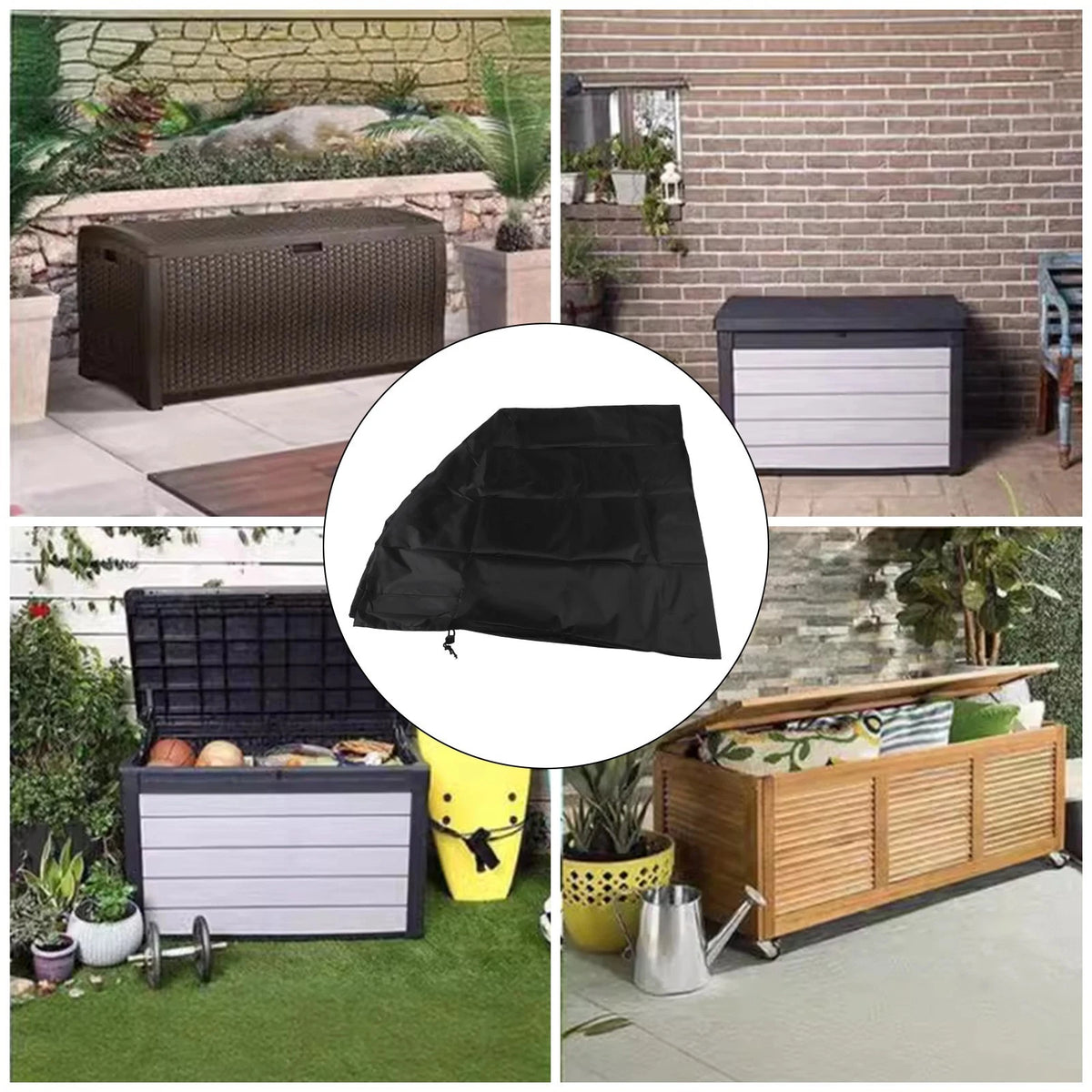 Waterproof Outdoor Storage Box Cover for Universal Fit