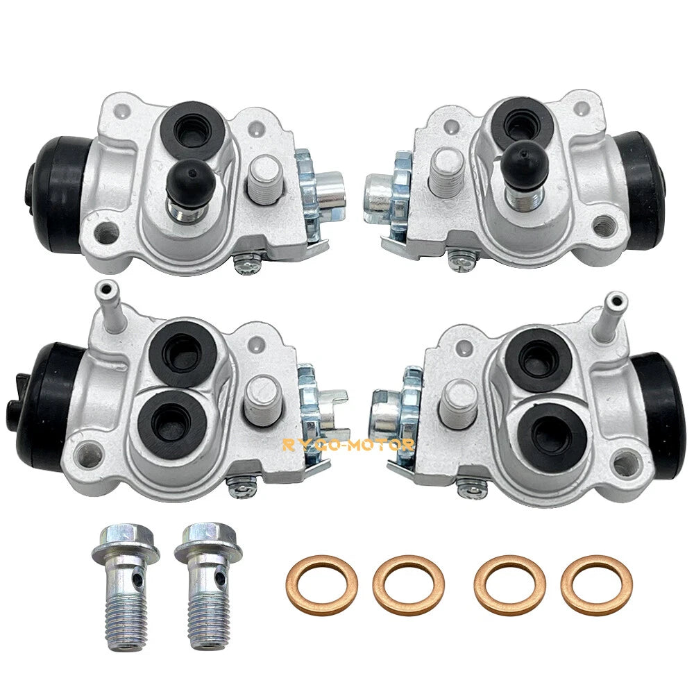 Set of 4 Front Brake Wheel Cylinders for Honda Fourtrax 300 TRX300FW (1988–2000)