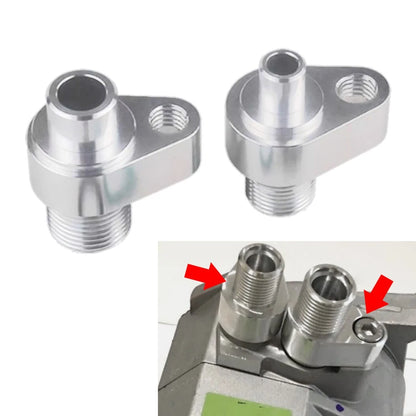 Aluminum A/C Compressor Adapter Fittings For Denso 10S17F 10S20F For LS Swap