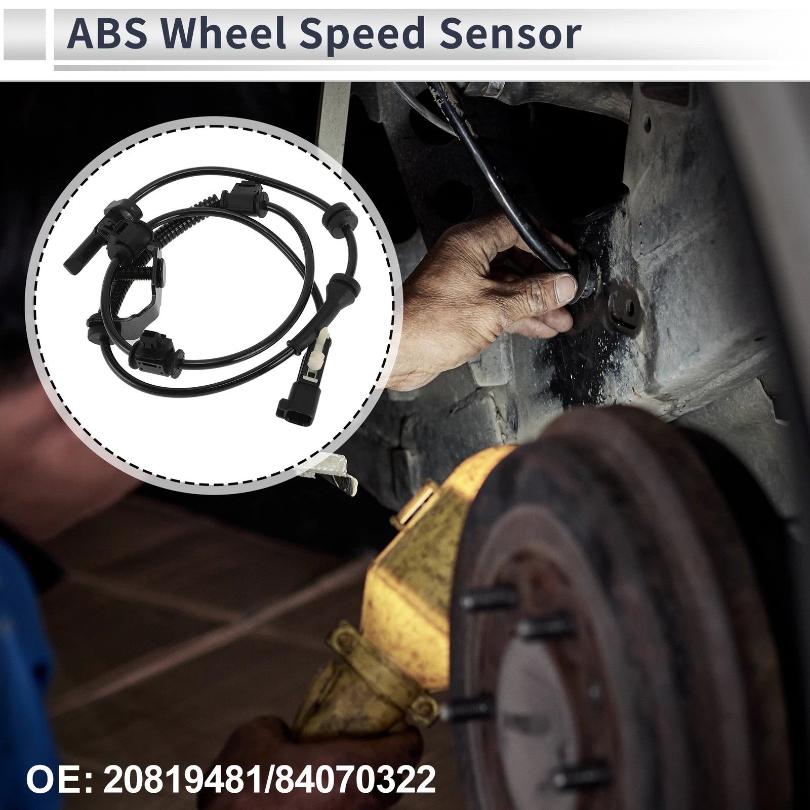 ABS Wheel Speed Sensor for Chevrolet Colorado (2009–2012) 1 Pcs Front Left/Right