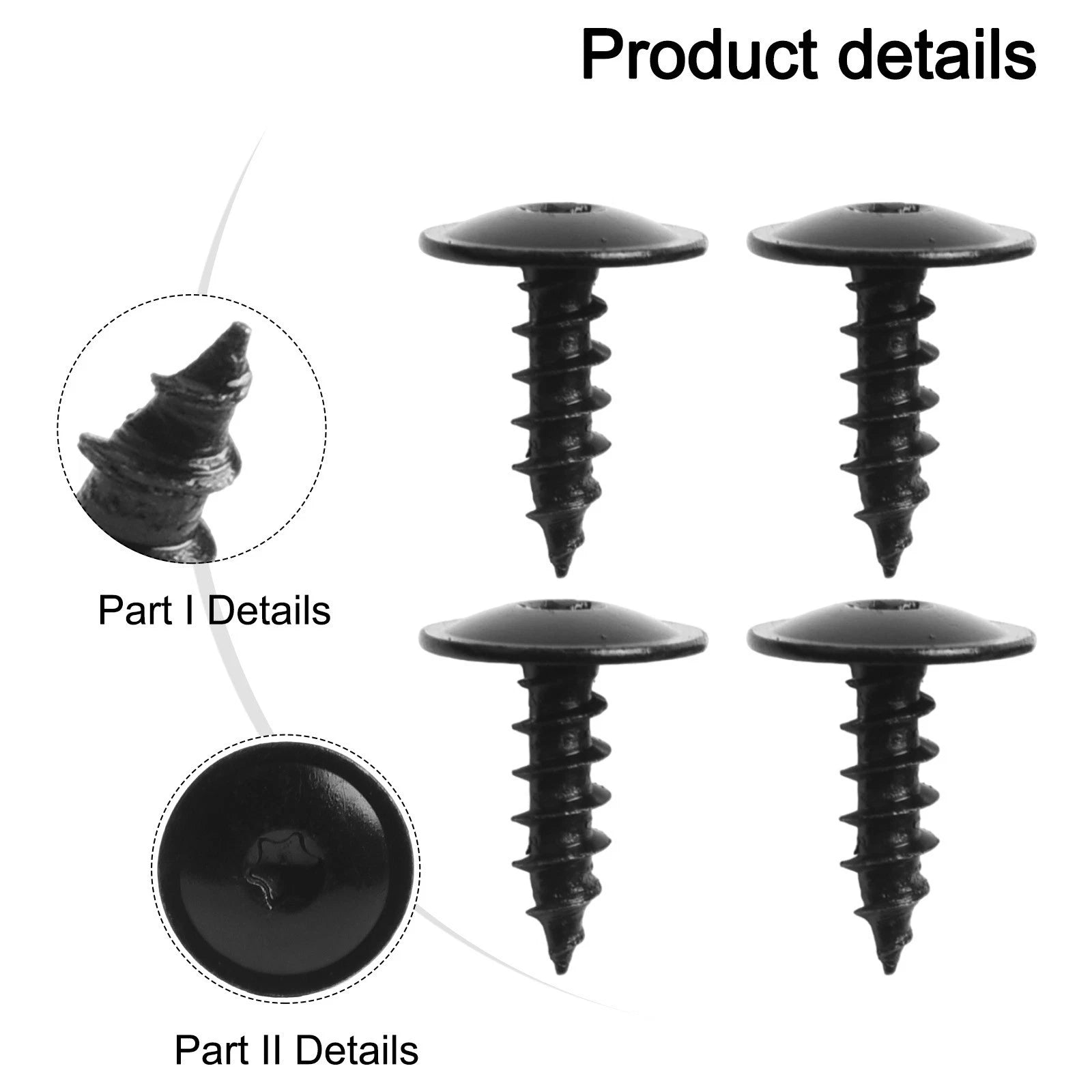 50pcs Torx Screws for Front Engine Cover Undertray Accessory
