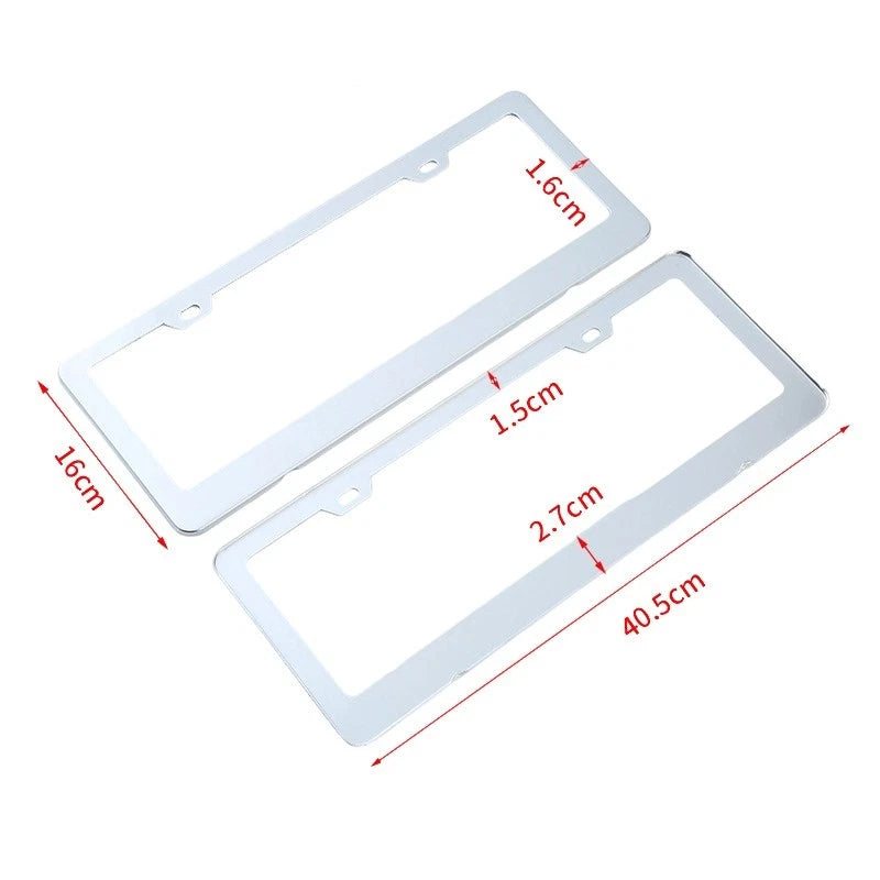 License Plate Holder Frame for Cars in Philippines Stainless Steel Material