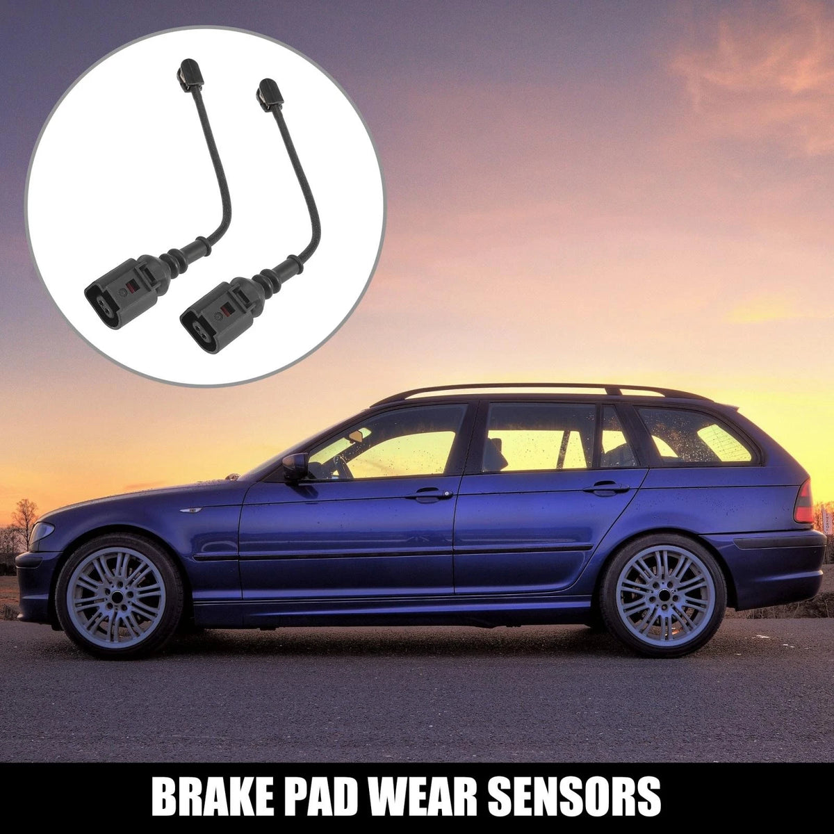 Front Brake Pad Wear Sensor 2 Pack for Audi A3 Quattro (2012–2013)