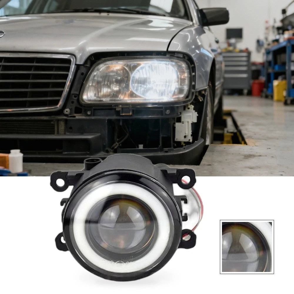 LED Angel Eye Fog Light Cover for Mitsubishi Outlander (2016–2018)