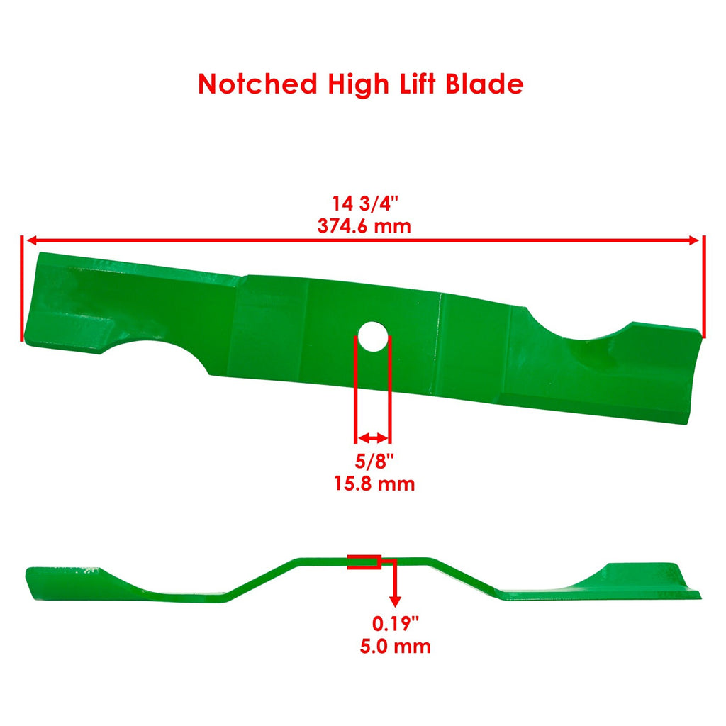 42-Inch Deck High Lift Blades for Ariens Gravely (2000–2014)