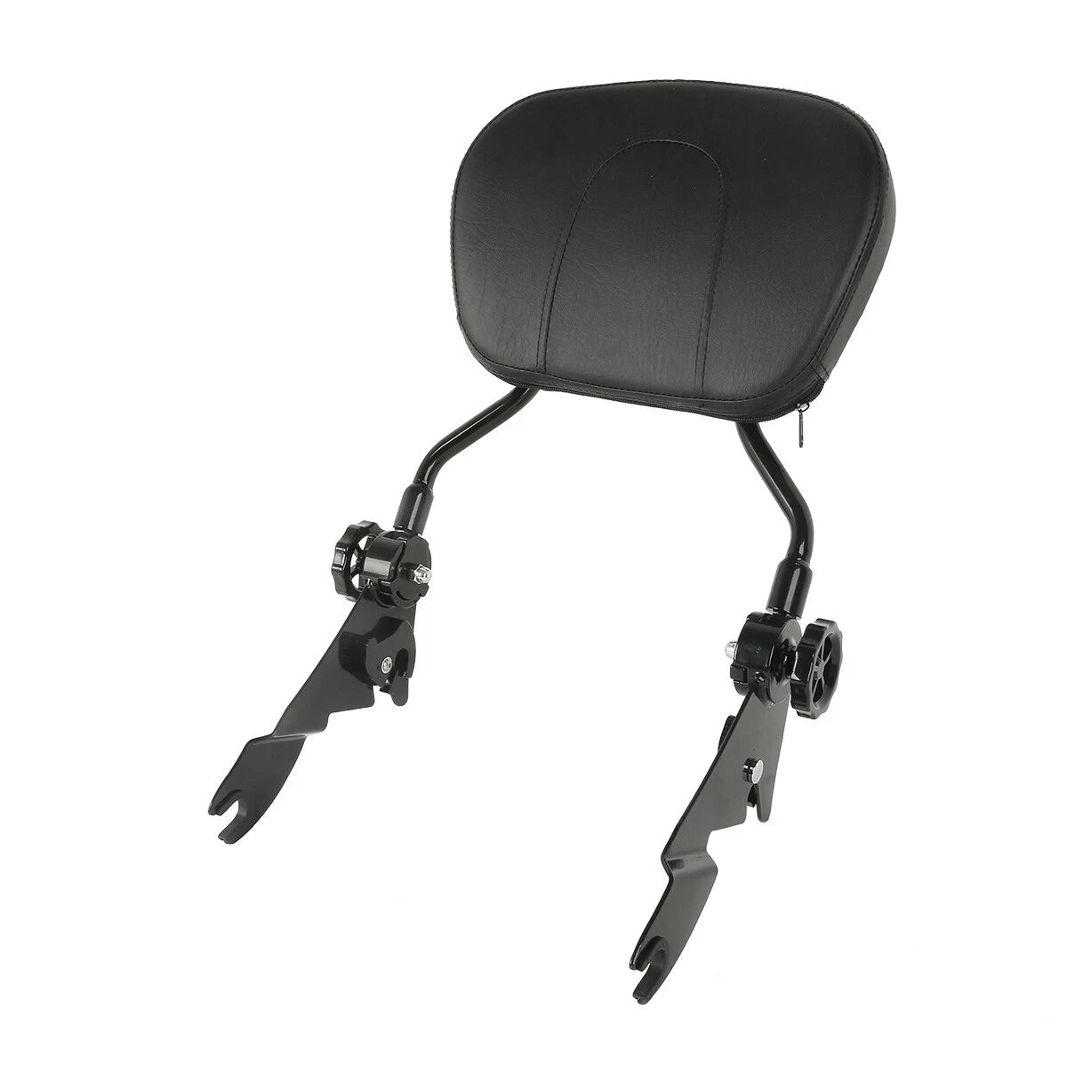 Chrome/Black Adjustable Backrest Sissy Bar for Harley Road Glide (2009–2025)