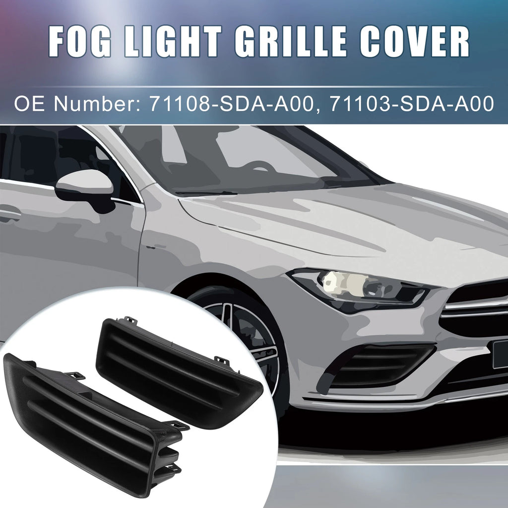 Fog Light Grille Covers Pair Replacement for Honda Accord (2008–2012)