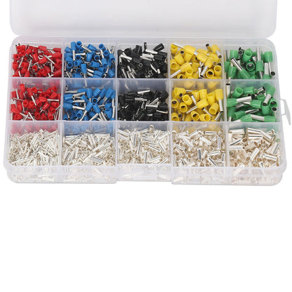 Cable Cord Pin End Bootlace Ferrule Terminal Wire Crimp Connector Kit (1640 pcs)